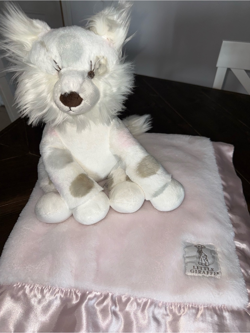 Little Giraffe Baby Blanket and Matching Stuffy